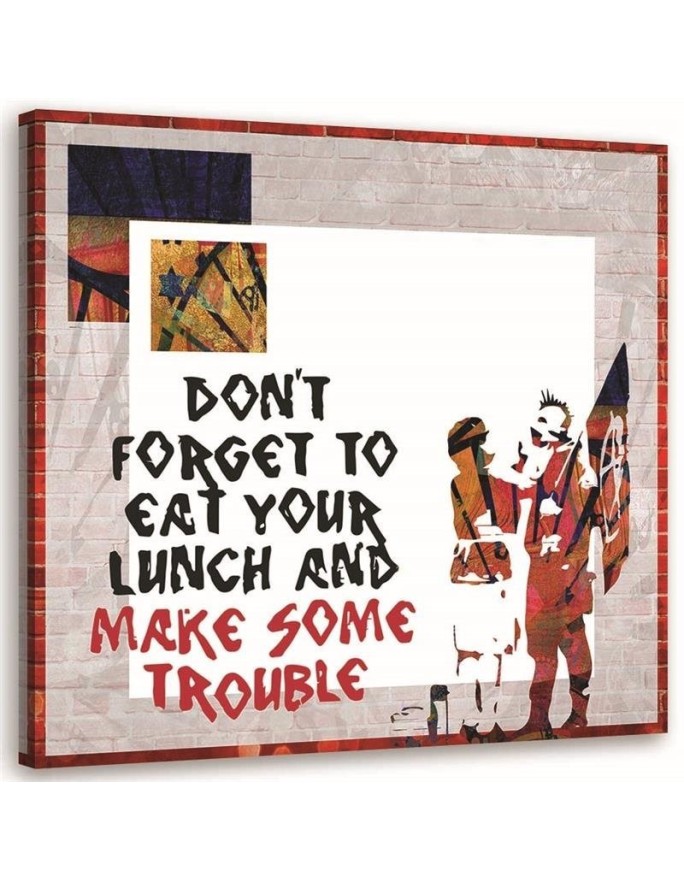 Banksy - teenage Canvas painting for room Punk | FEEBY