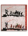 Graffiti painting for wall - Banksy Ecomonic politics | FEEBY