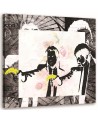 Canvas prints for a teenager's room - Banksy Pulp fiction  | FEEBY