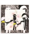 Canvas prints for a teenager's room - Banksy Pulp fiction  | FEEBY