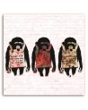 Banksy monkeys - teen room paintings for wall | FEEBY