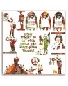 Banksy canvas painting for teenager - Mural collage of Street Art works | FEEBY