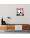 Painting Canvas  for a child's room - Mural Banksy artistic collage | FEEBY