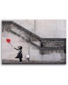 Youth wall art Canvas prints - Banksy mural Girl with balloon | FEEBY