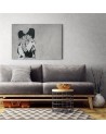 Modern Canvas painting for room - Kissing policemen mural Banksy | FEEBY