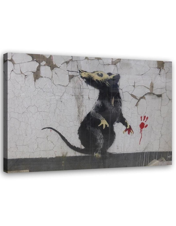 Canvas print Banksy Rat Paw