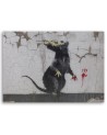 Canvas prints for teenager for room - Banksy Rat street art | FEEBY