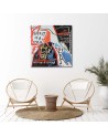 Teenage canvas painting - Colourful graffiti | FEEBY