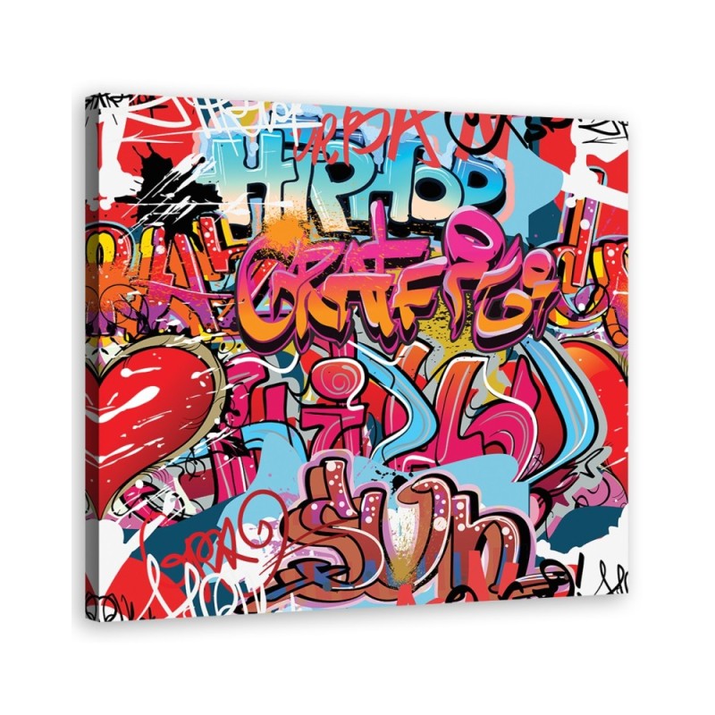 Wall art for teenager for wall - Graffiti abstract colourful | FEEBY