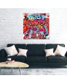 Wall art for teenager for wall - Graffiti abstract colourful | FEEBY