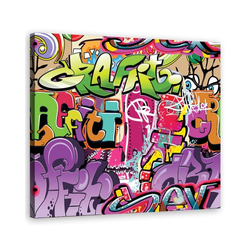 Canvas art prints- Graffiti abstraction colourful | FEEBY