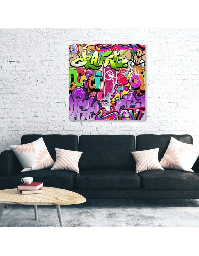 Canvas art prints- Graffiti abstraction colourful | FEEBY