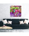 Canvas art prints- Graffiti abstraction colourful | FEEBY