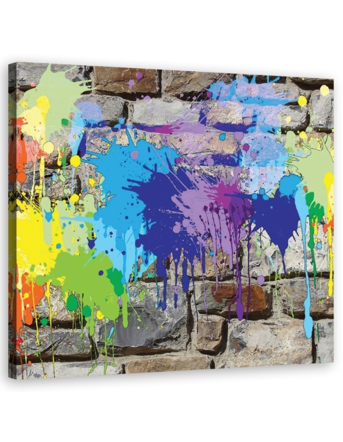 Modern Canvas prints for teenager - Graffiti abstraction colourful | FEEBY