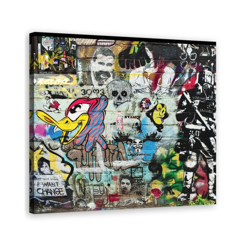 Modern wall art painting - Graffiti abstract colourful | FEEBY