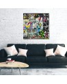 Modern wall art painting - Graffiti abstract colourful | FEEBY