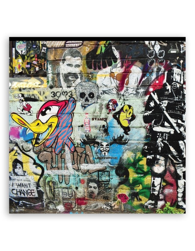 Modern wall art painting - Graffiti abstract colourful | FEEBY