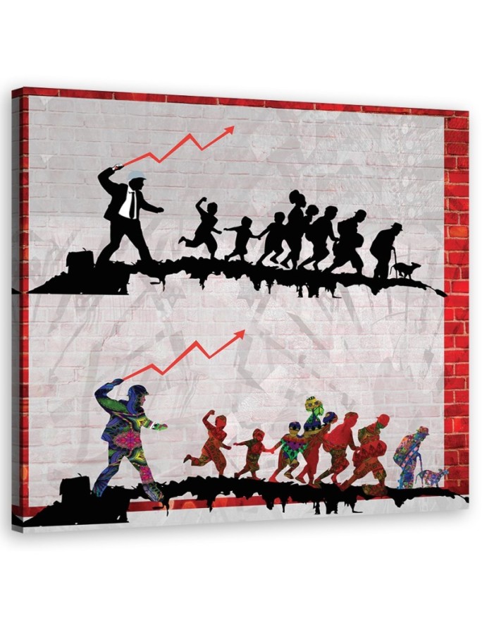 Canvas print Banksy the Whip