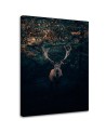 Canvas painting for living room - Deer in scrubs | FEEBY