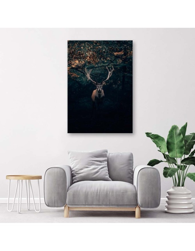 Canvas painting for living room - Deer in scrubs | FEEBY