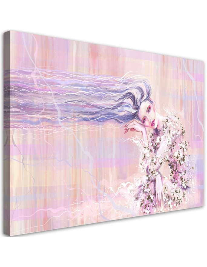 Canvas painting - Woman with long hair | FEEBY