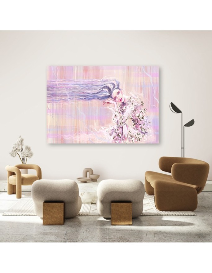 Canvas painting - Woman with long hair | FEEBY