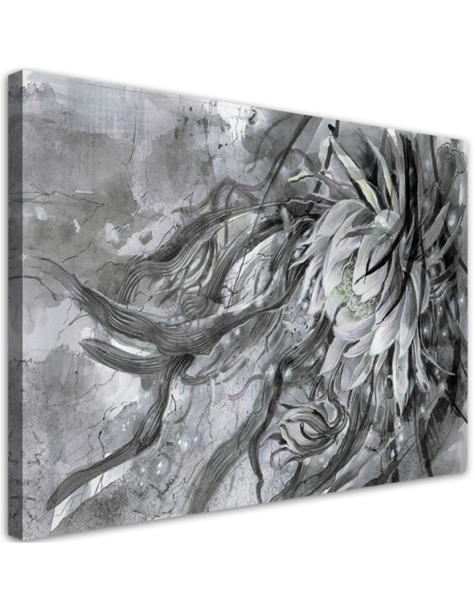 Loft painting on canvas - Lotus flower nature | FEEBY
