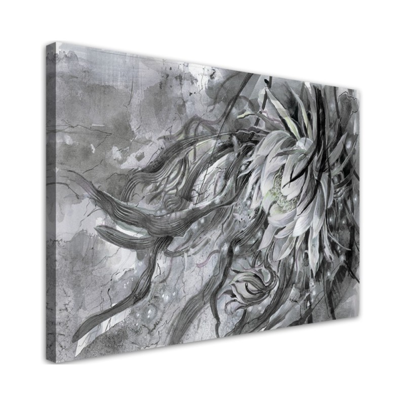Loft painting on canvas - Lotus flower nature | FEEBY