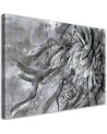Loft painting on canvas - Lotus flower nature | FEEBY