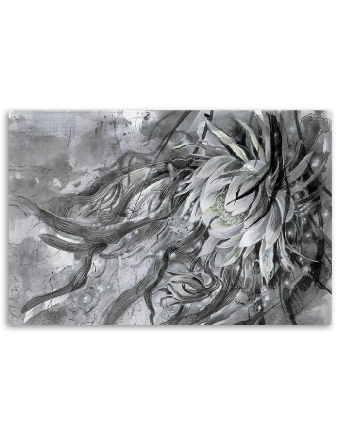 Loft painting on canvas - Lotus flower nature | FEEBY