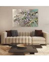 Printed canvas painting - Irises flowers in the wind | FEEBY