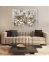 Modern painting on canvas for living room - Lotus flowers | FEEBY