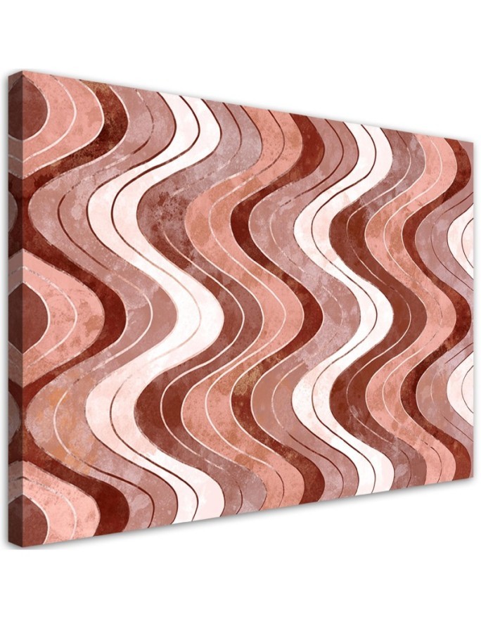 Loft style Canvas painting for wall - Vertical wavy lines | FEEBY