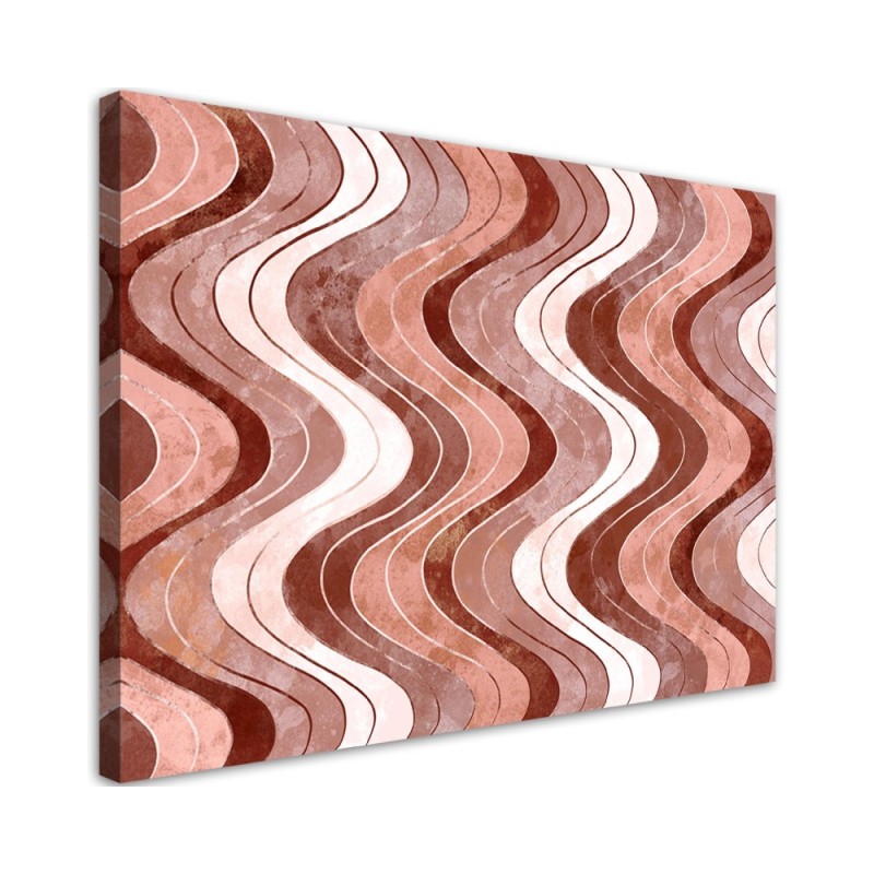 Loft style Canvas painting for wall - Vertical wavy lines | FEEBY
