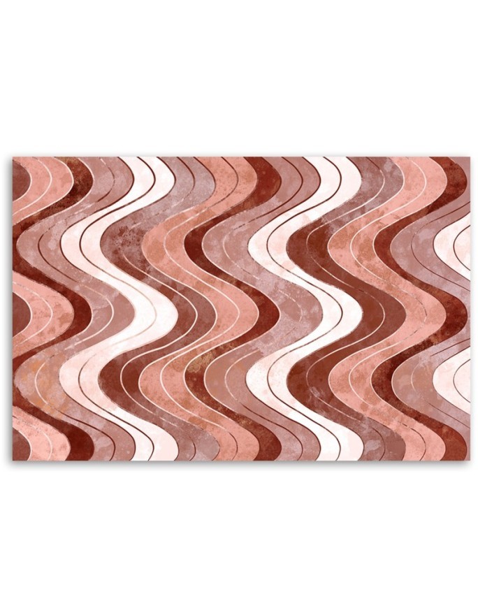 Loft style Canvas painting for wall - Vertical wavy lines | FEEBY