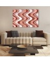 Loft style Canvas painting for wall - Vertical wavy lines | FEEBY