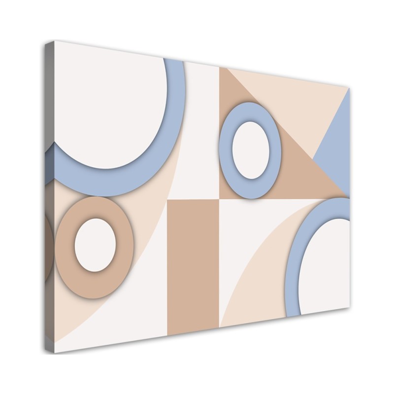 Children's room pictures on canvas - Geometric shapes abstract | FEEBY