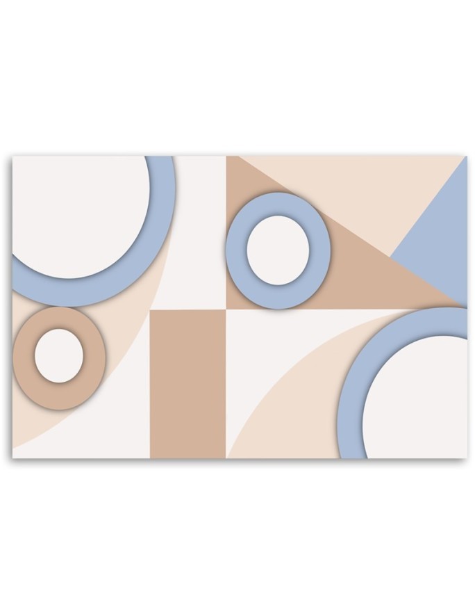 Children's room pictures on canvas - Geometric shapes abstract | FEEBY