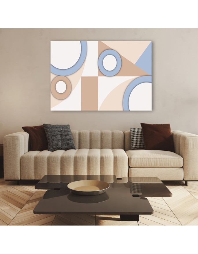 Children's room pictures on canvas - Geometric shapes abstract | FEEBY