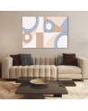 Children's room pictures on canvas - Geometric shapes abstract | FEEBY