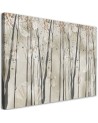 Interior Canvas painting for living room, office - Trees, flowers and butterflies | FEEBY