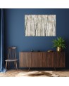 Interior Canvas painting for living room, office - Trees, flowers and butterflies | FEEBY