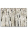Interior Canvas painting for living room, office - Trees, flowers and butterflies | FEEBY