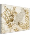 Decorative wall art painting - Plant fresco on a falling plaster | FEEBY