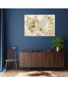 Decorative wall art painting - Plant fresco on a falling plaster | FEEBY