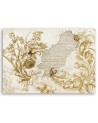 Decorative wall art painting - Plant fresco on a falling plaster | FEEBY