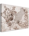 Decorative wall art painting - Plant fresco on falling plaster | FEEBY