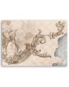 Modern Canvas painting - Wild birds and leaves on oriental fresco | FEEBY