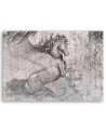 Bedroom Canvas painting above bed - Pegasus horse abstract | FEEBY