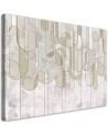 Canvas prints for living room - Scandinavian minimalist abstraction in beige | FEEBY